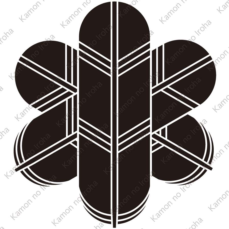 三つ重ね鷹の羽紋