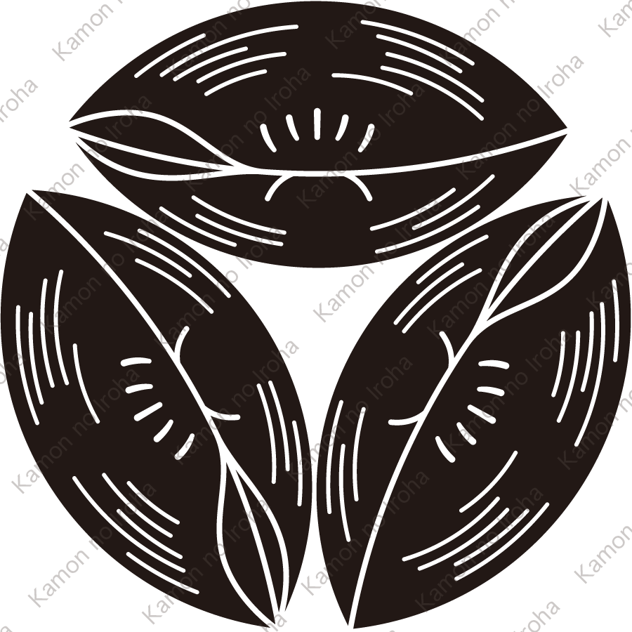 三つ頭合せ蛤紋