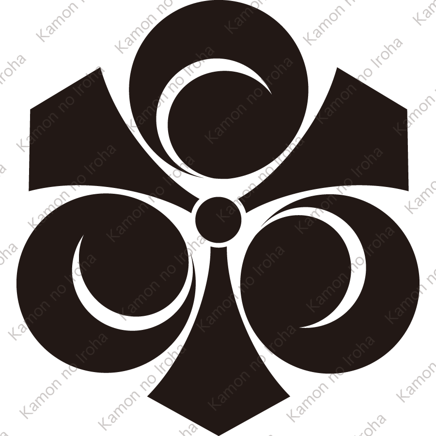 三つ剣一つ巴紋