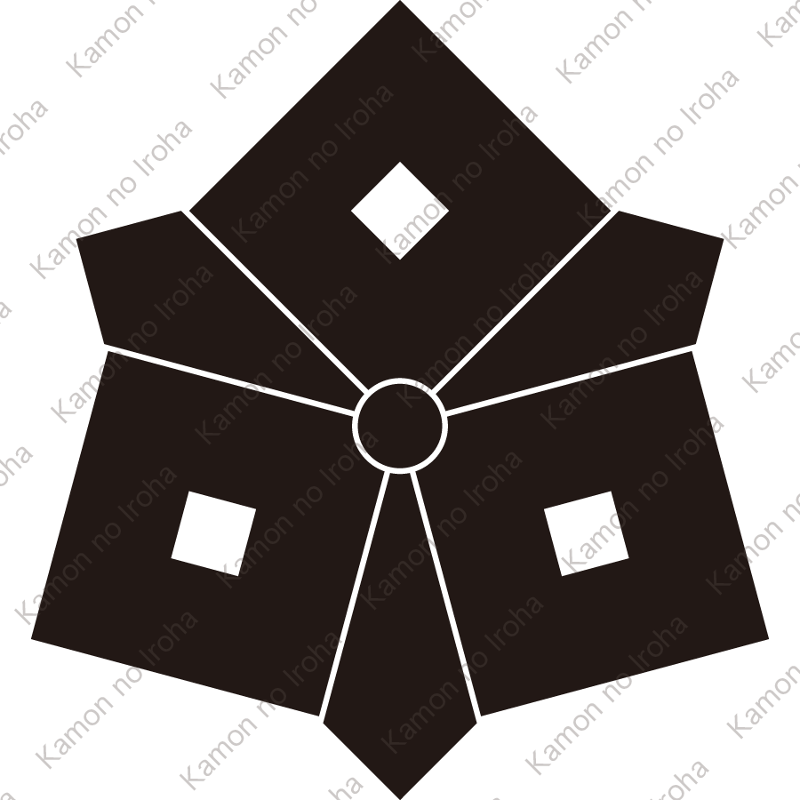 三つ剣釘抜き車紋
