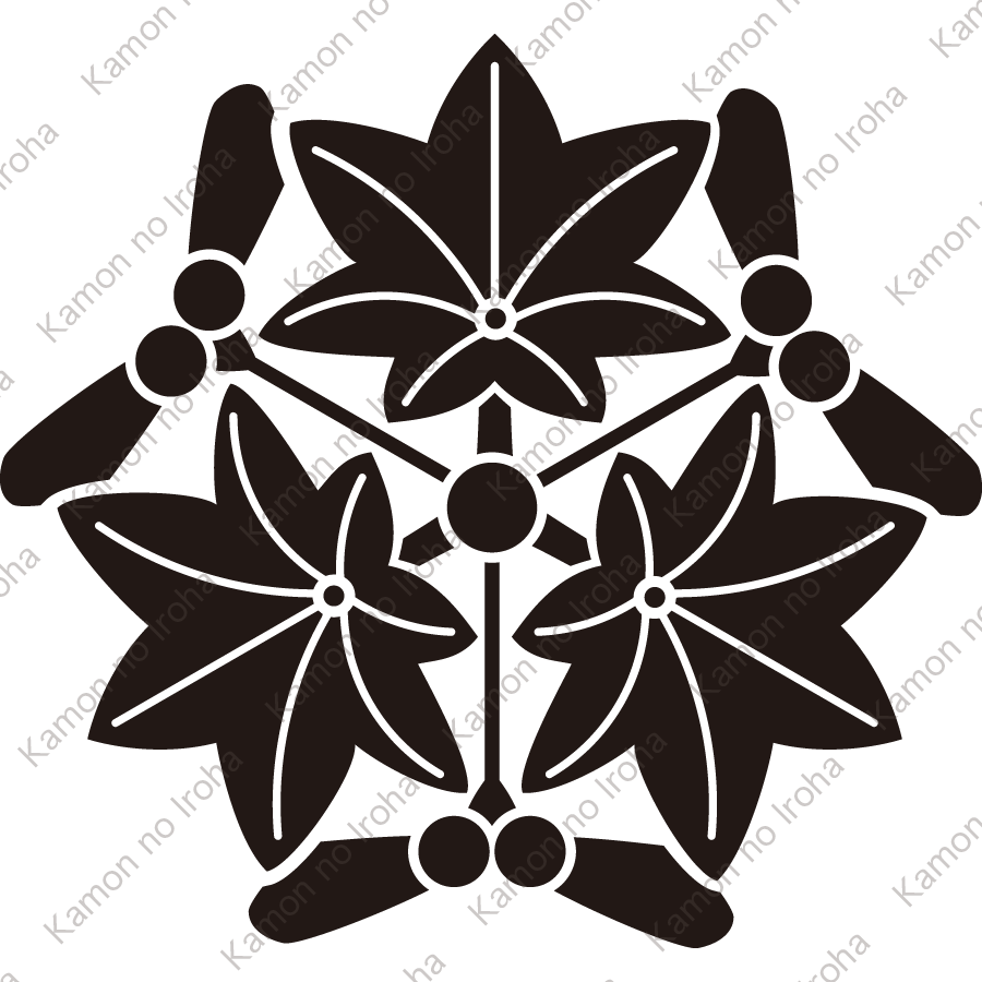 実付き三つ楓紋