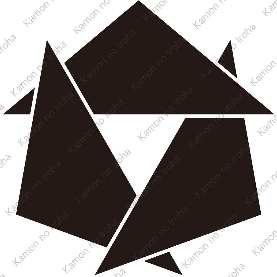 三つ組み合せ鱗紋