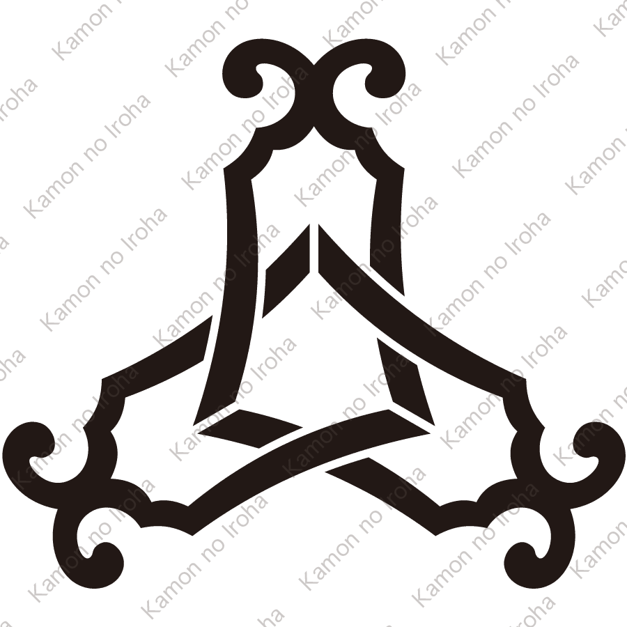 三つ組み琴柱紋