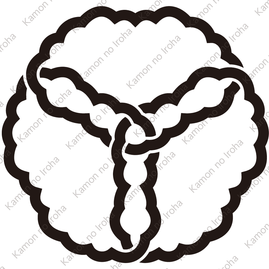 三つ組み蔦形紋