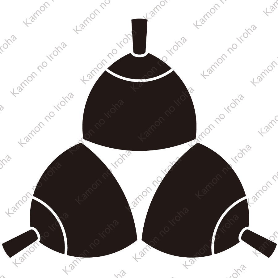 三つ組み横槌紋