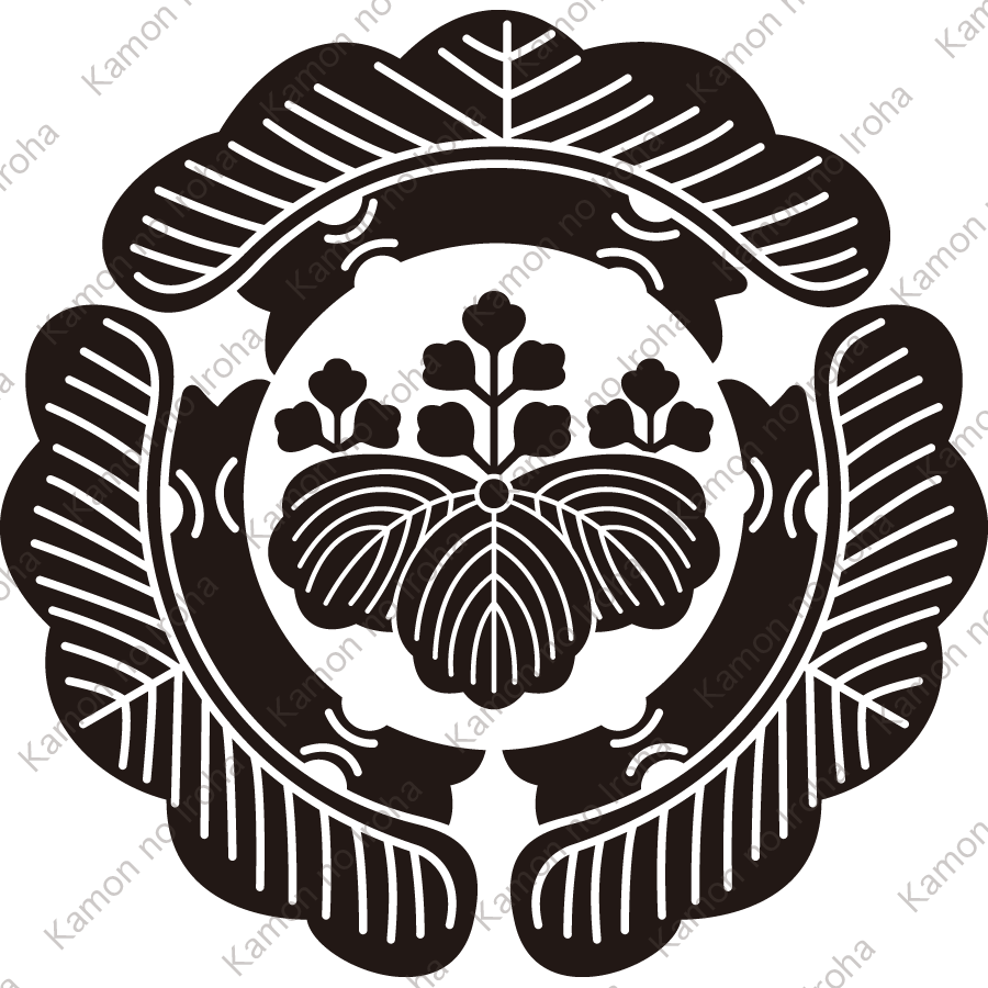三つ松に五三桐紋