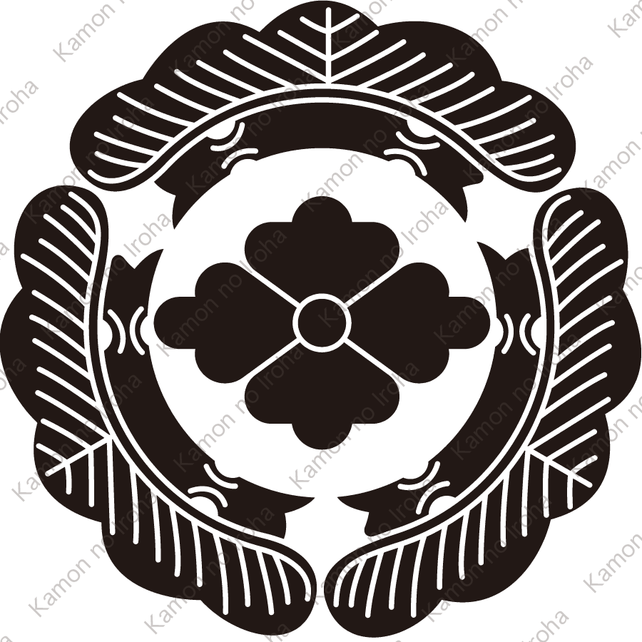 三つ松に花菱紋