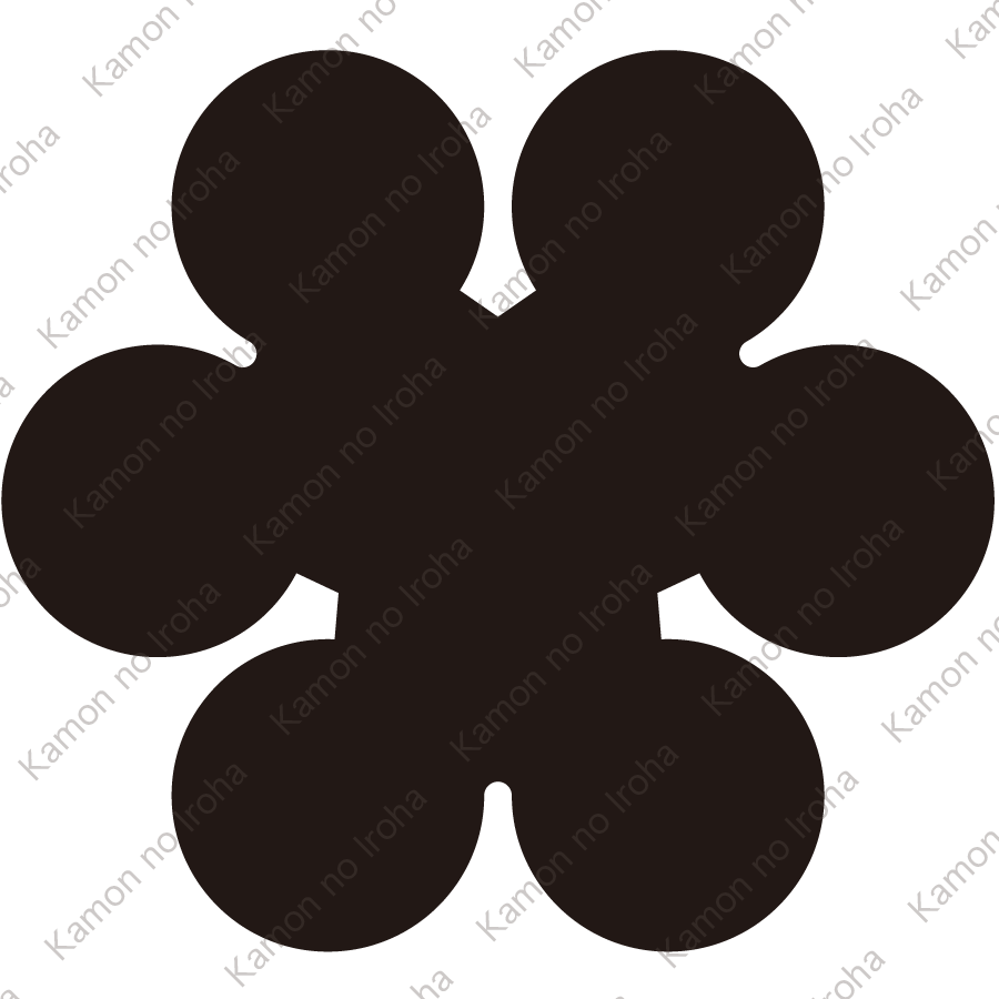 三つ持ち合い洲浜紋