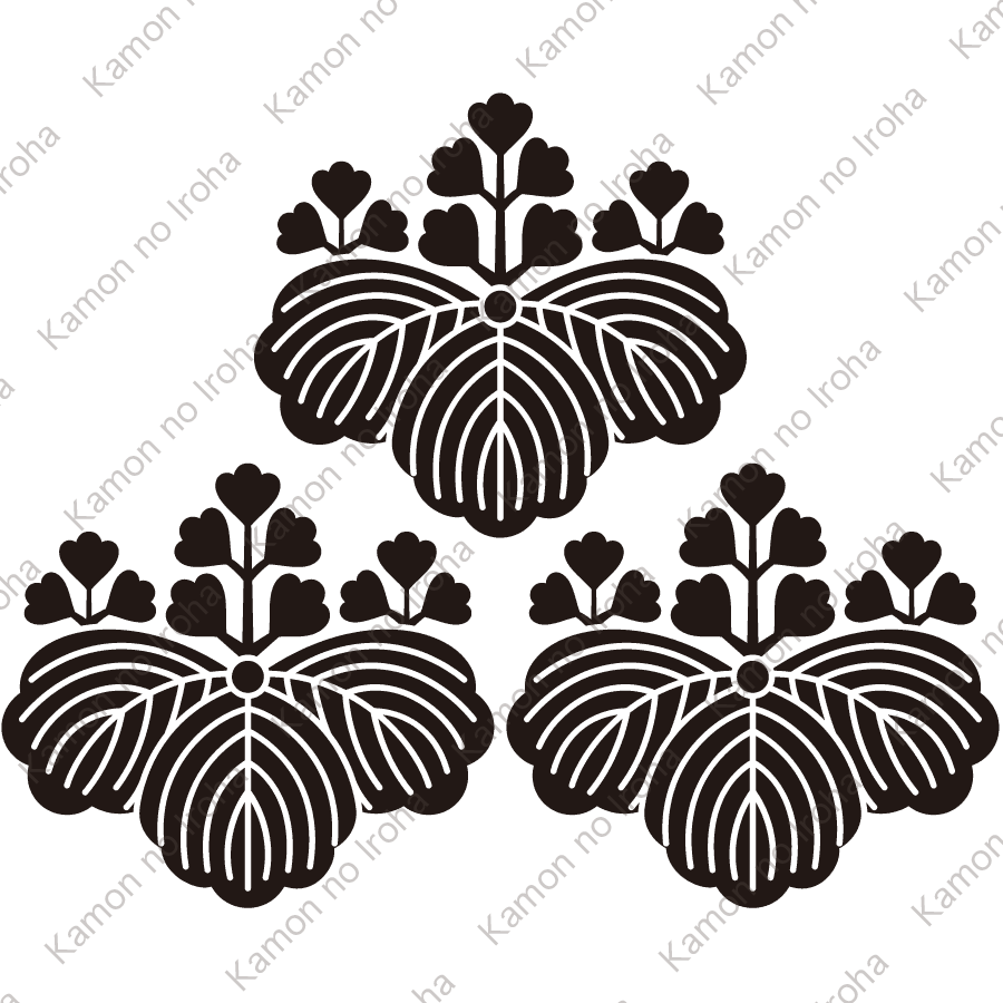 三つ盛り五三桐紋