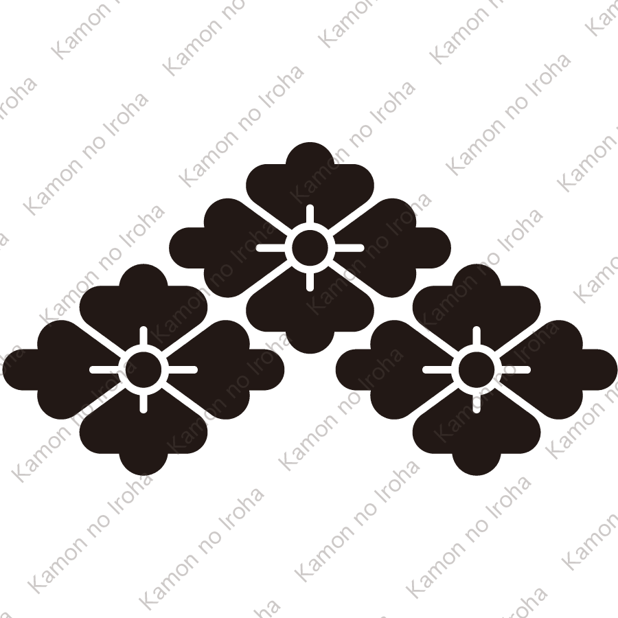 三つ盛り花菱紋