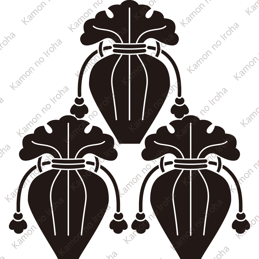 三つ盛り瓶子紋