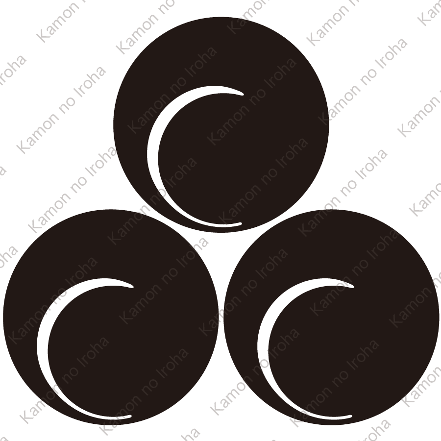 三つ盛り左一つ巴紋