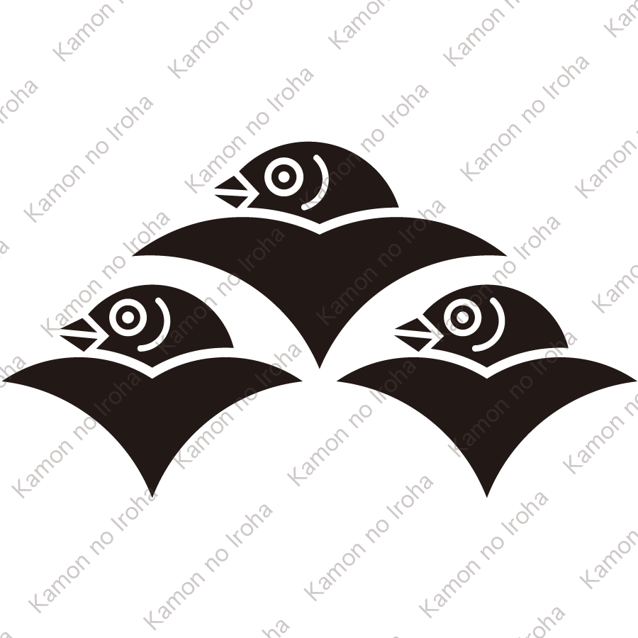 三つ盛り雁金紋