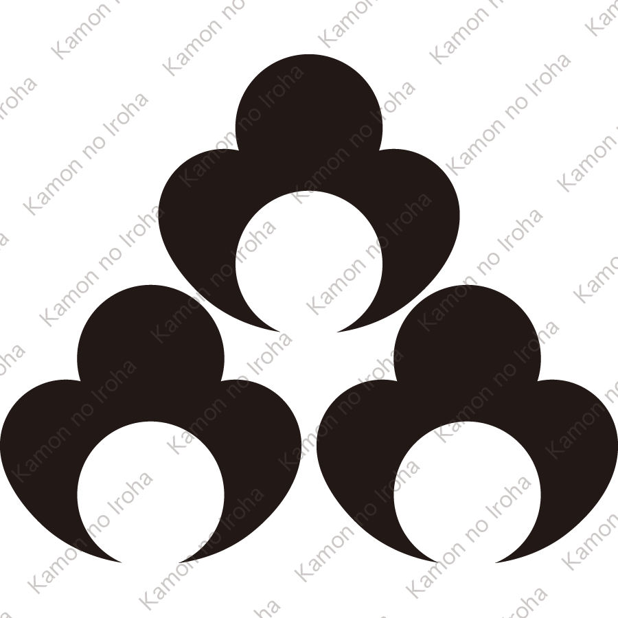 三つ盛り変り洲浜紋