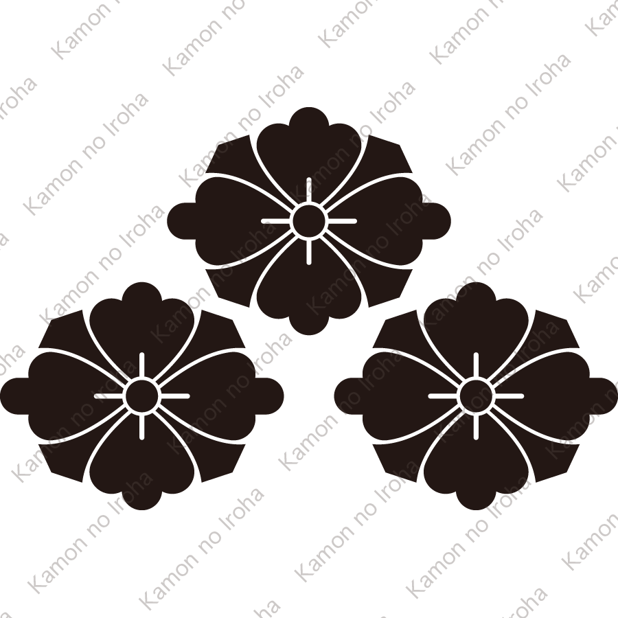 三つ盛り剣花菱紋