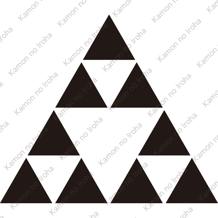 三つ盛り三つ鱗紋