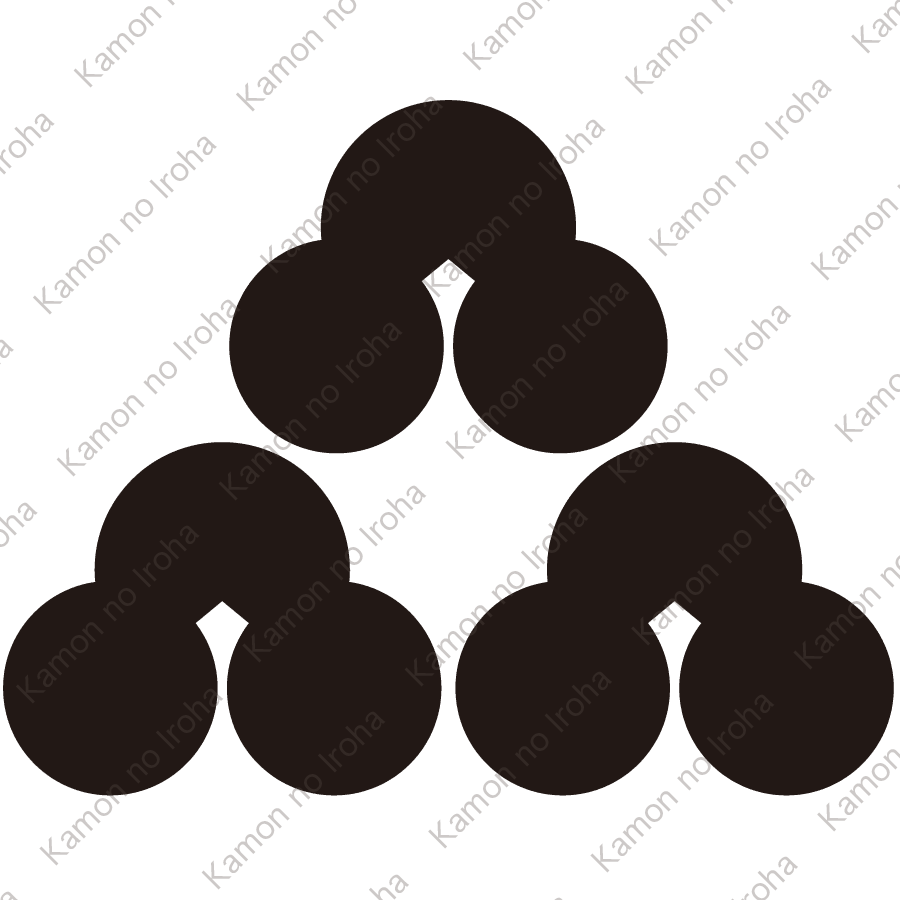 三つ盛り洲浜紋