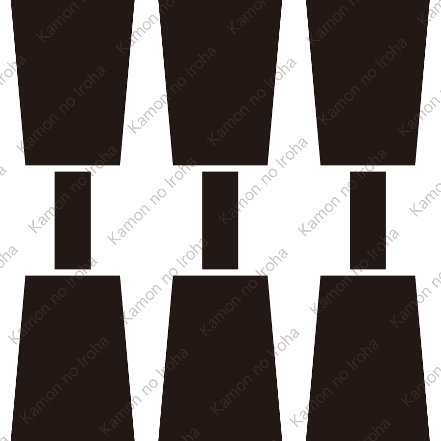 三つ並び杵紋