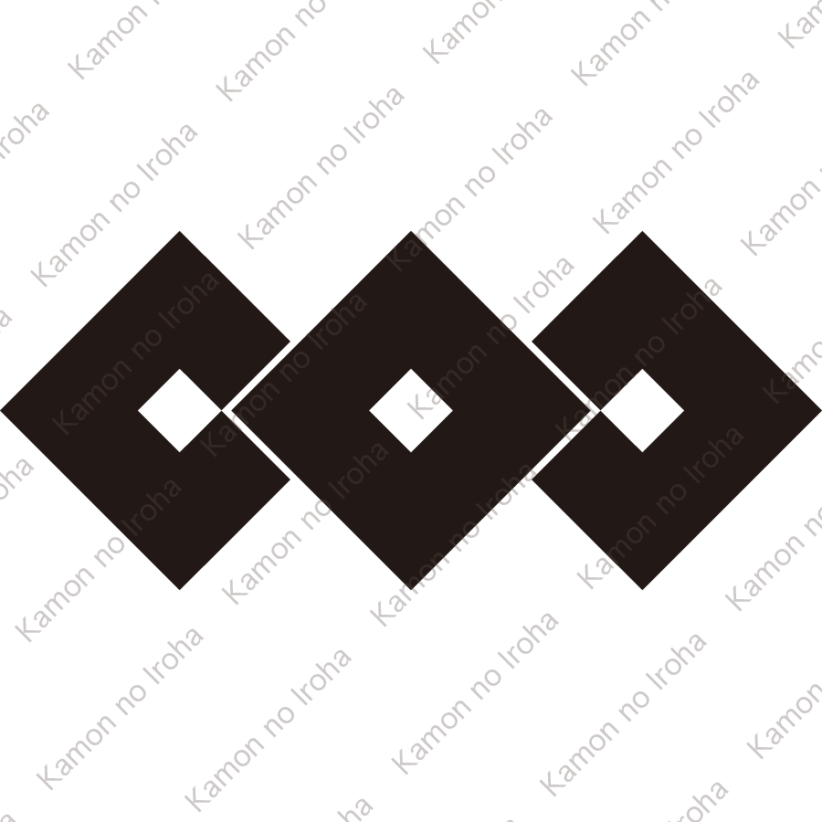 三つ並び釘抜紋
