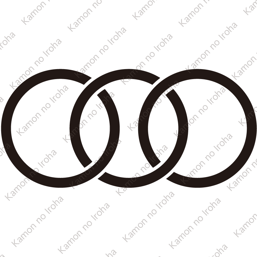 三つ又輪違い紋