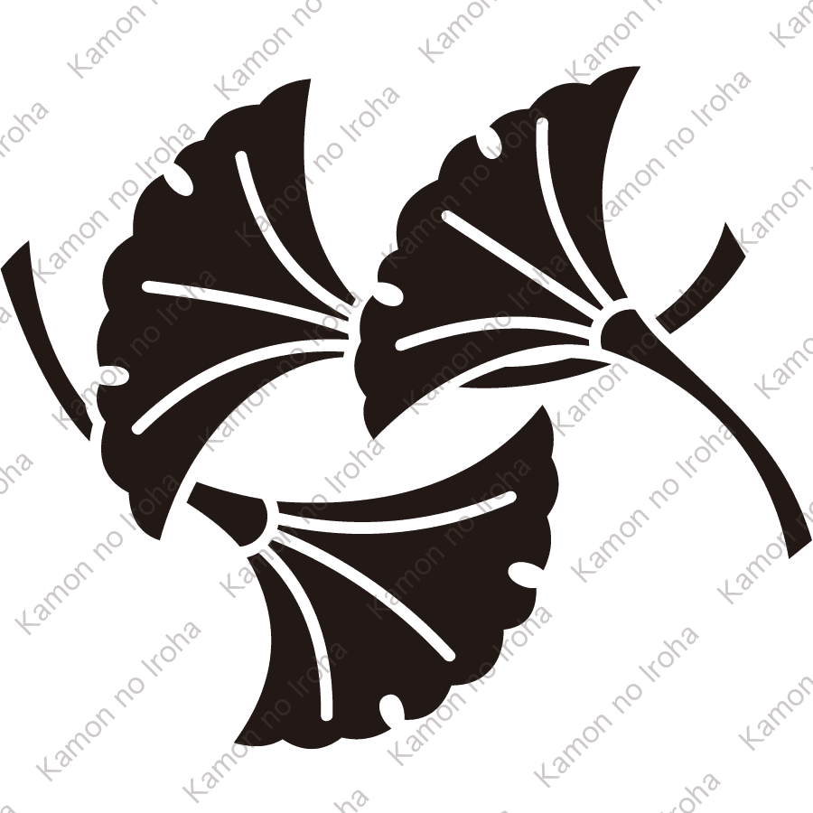 三つ落ち銀杏紋