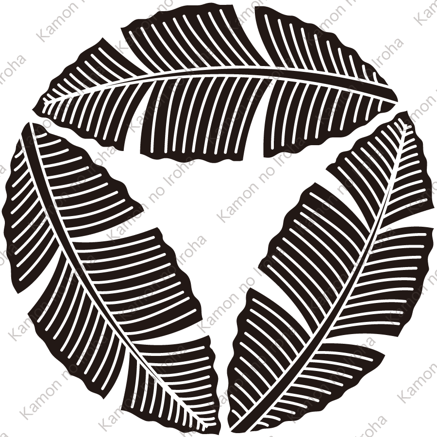 三つ追い芭蕉紋