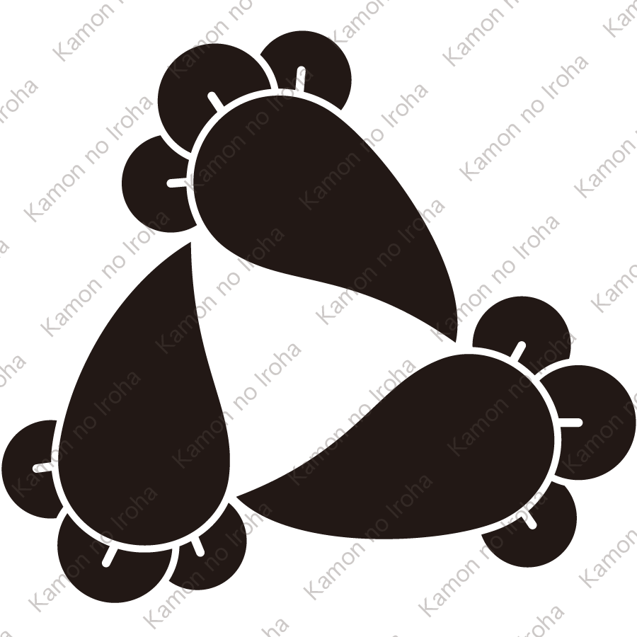 三つ追い丁子紋