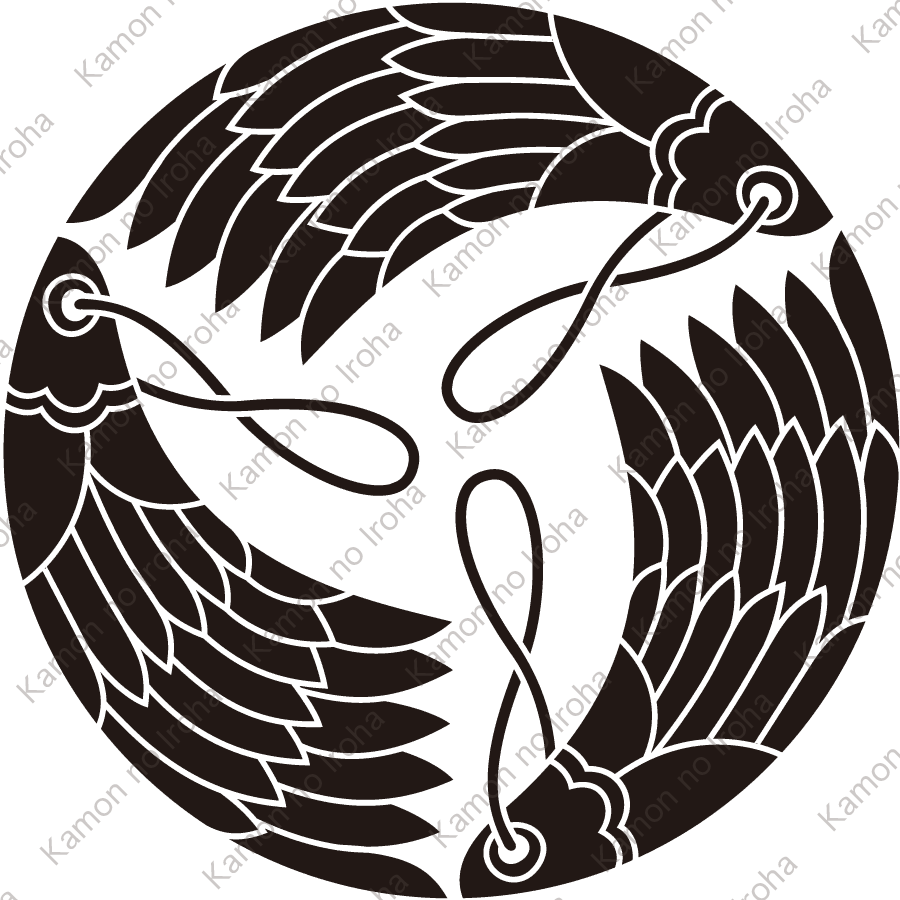 三つ追い羽箒紋