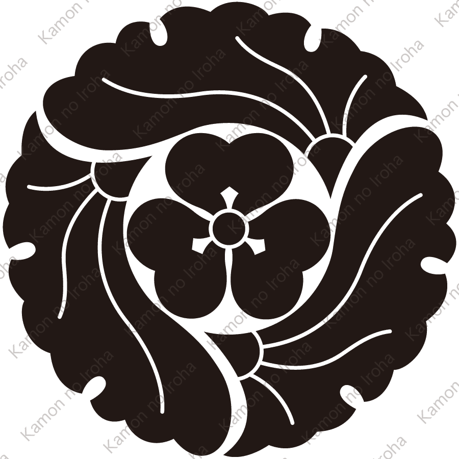 三つ追い銀杏に片喰紋