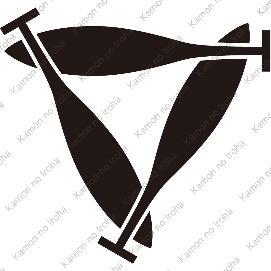 三つ追い重ね櫂紋
