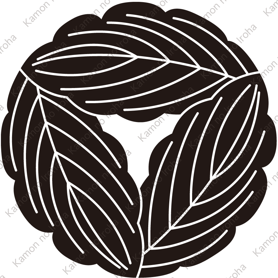 三つ追い重ね柏紋