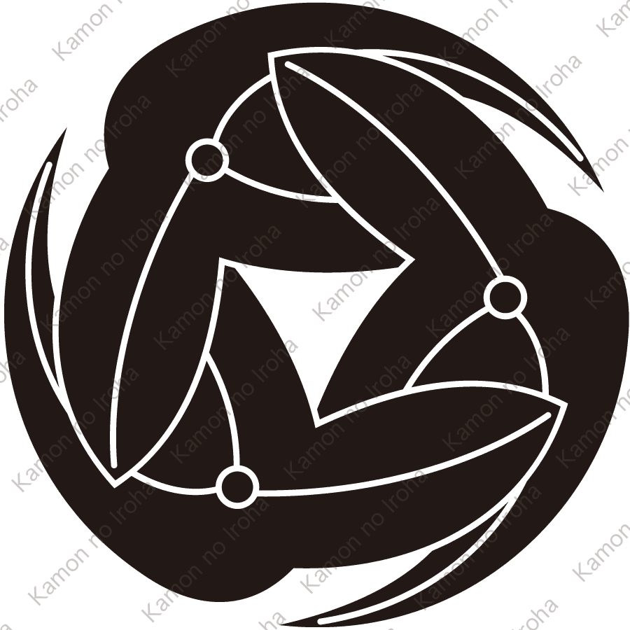 三つ追い重ね沢瀉紋