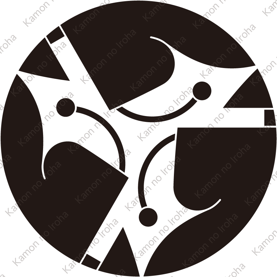 三つ追い豆造紋