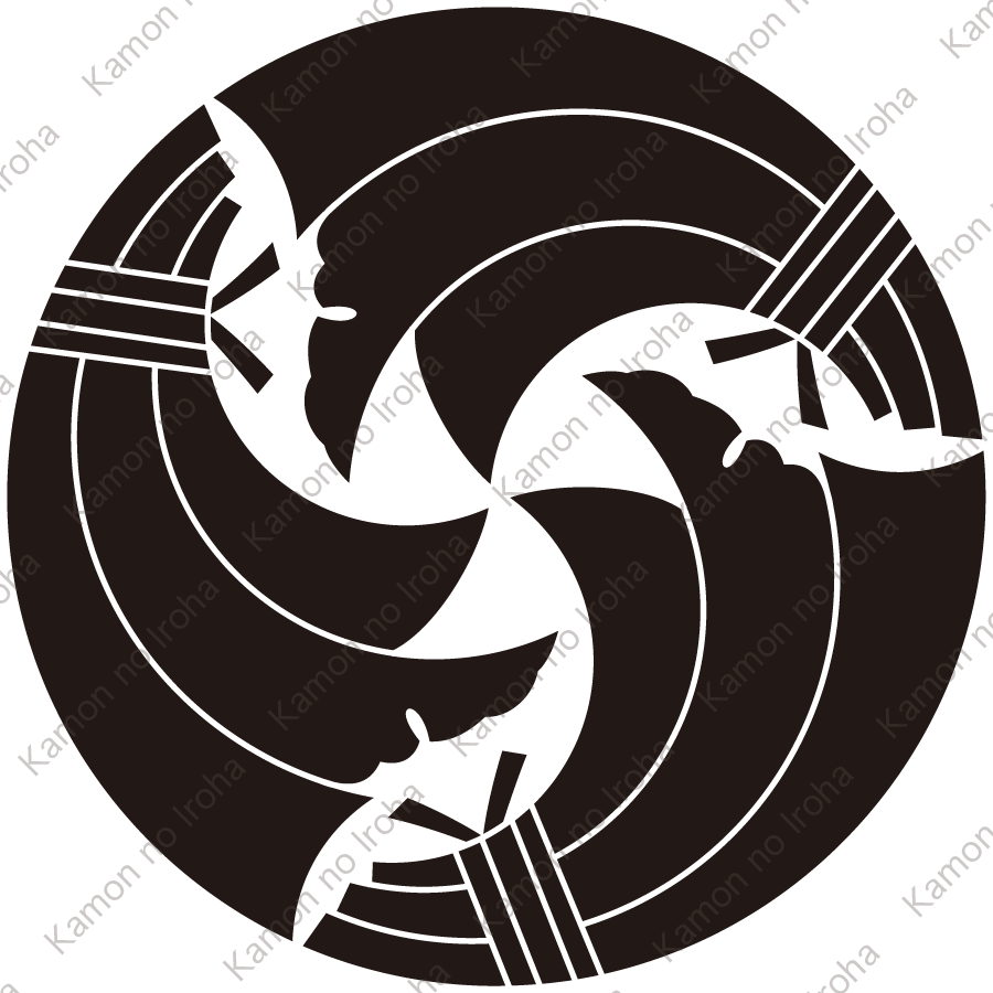 三つ追い結び熨斗紋