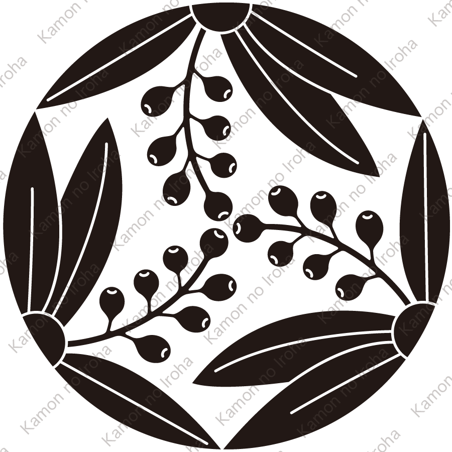 三つ追い南天紋