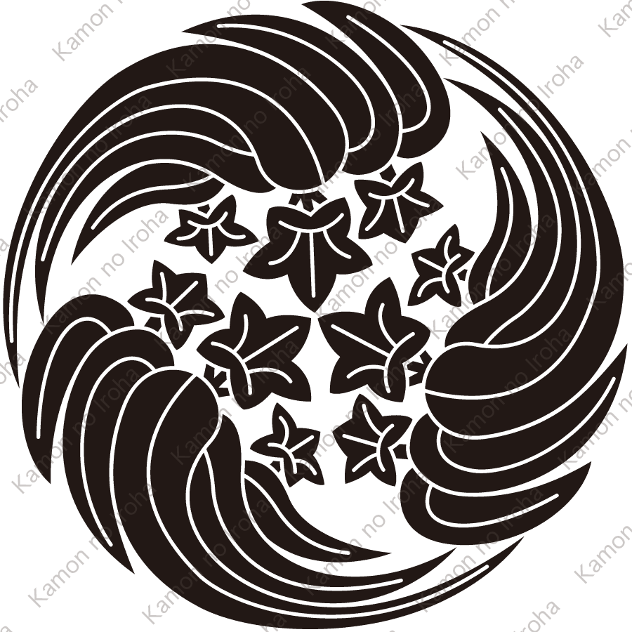 三つ追い笹竜胆紋