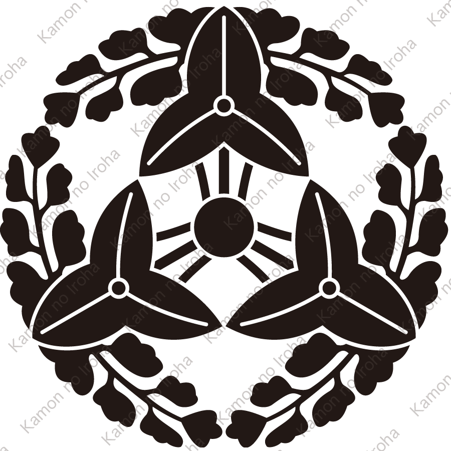 三つ沢瀉の丸紋