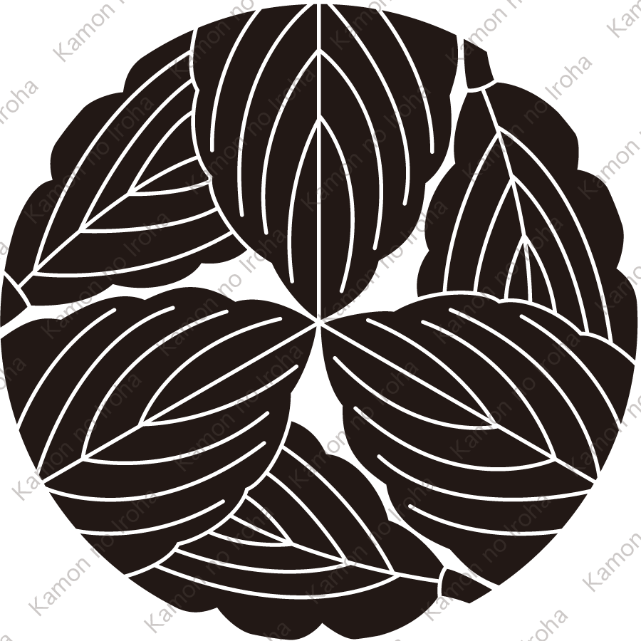 三つ追い折れ柏紋