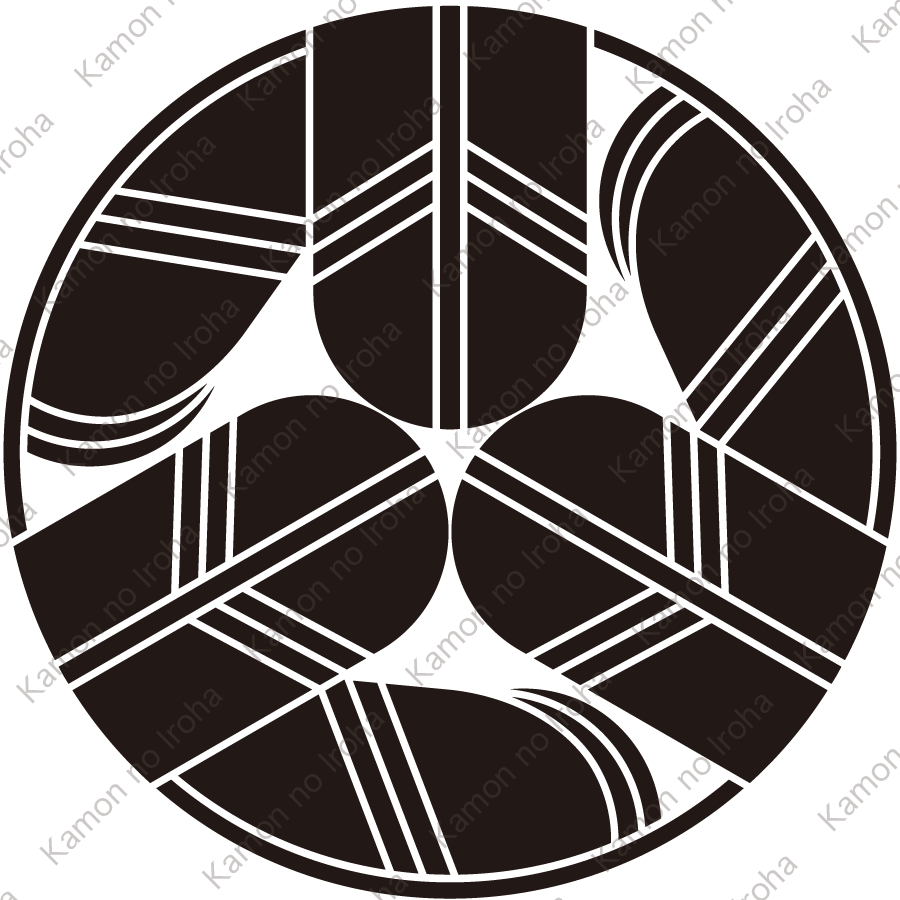 三つ折れ鷹の羽の丸紋