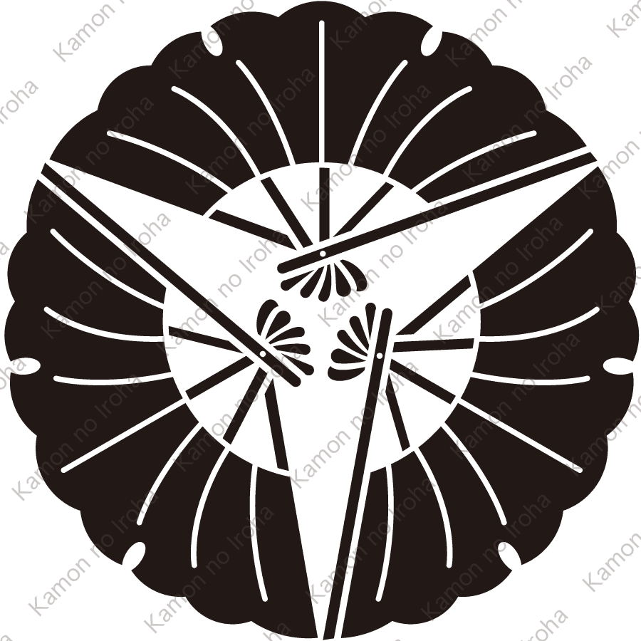 三つ扇銀杏紋