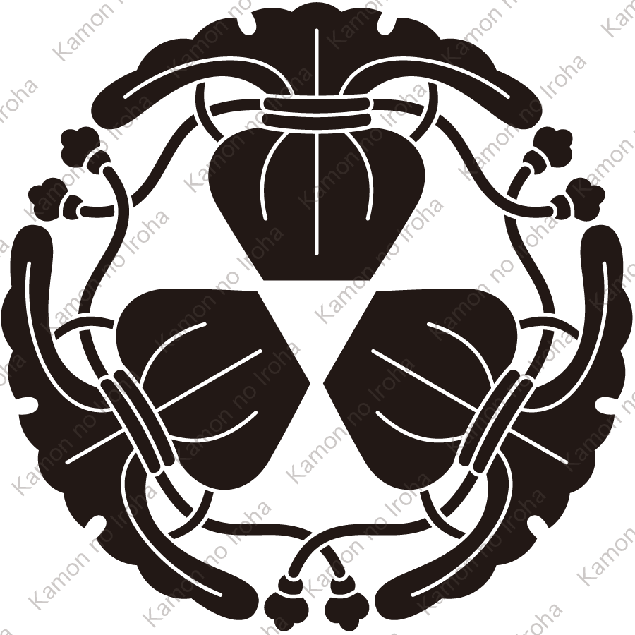 三つ尻合せ瓶子紋