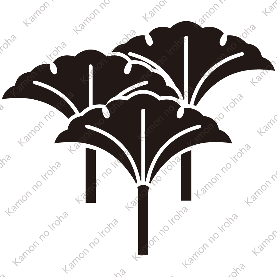 三つ立ち銀杏紋