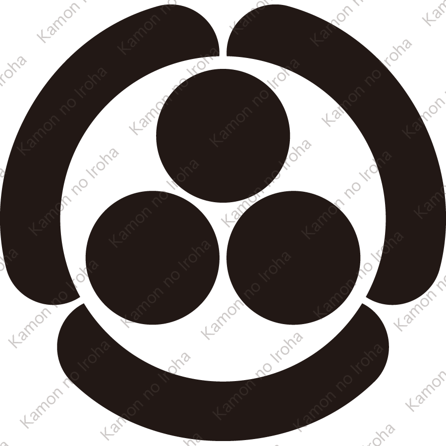 三つ瓜形に三つ星紋