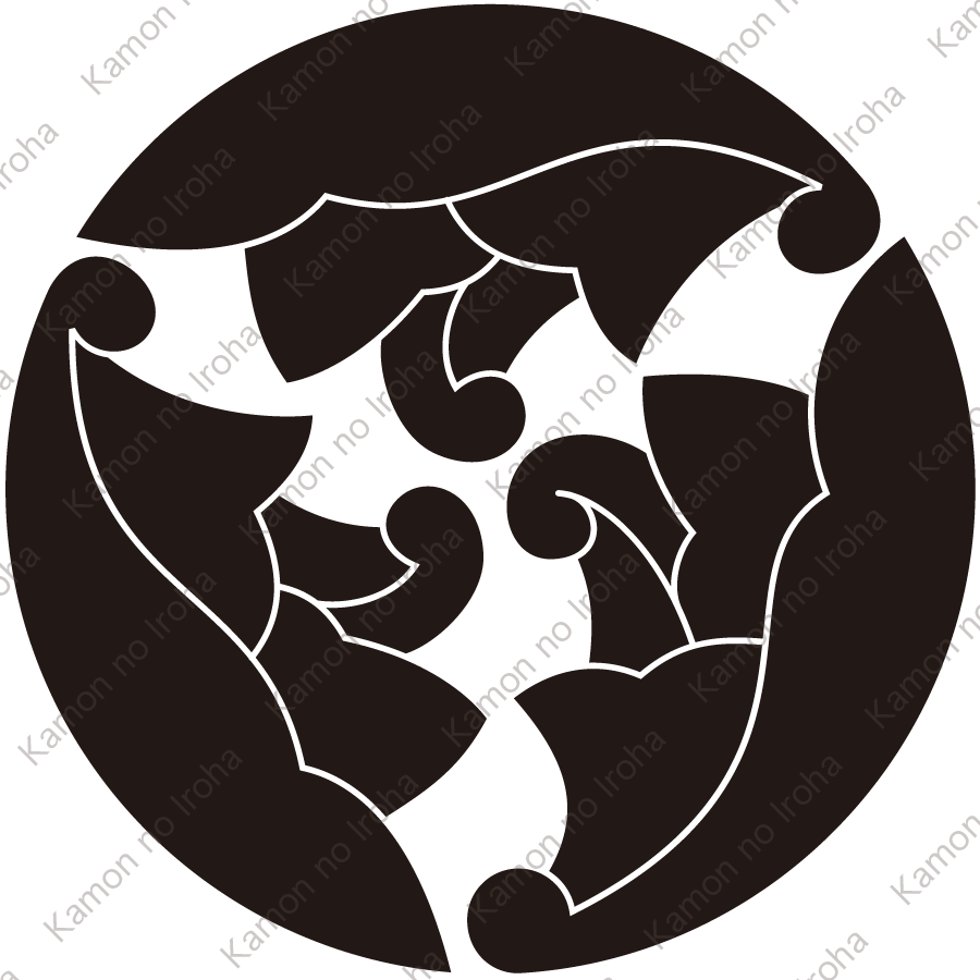 三つ割り杏葉紋