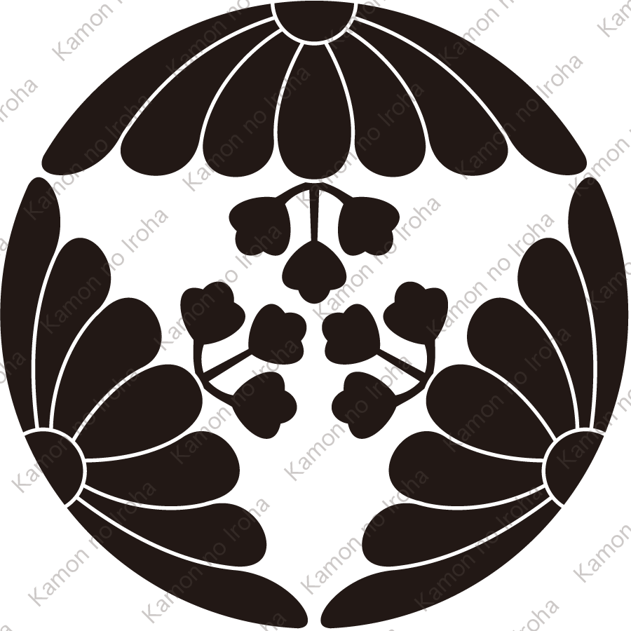 三つ割り花菊紋
