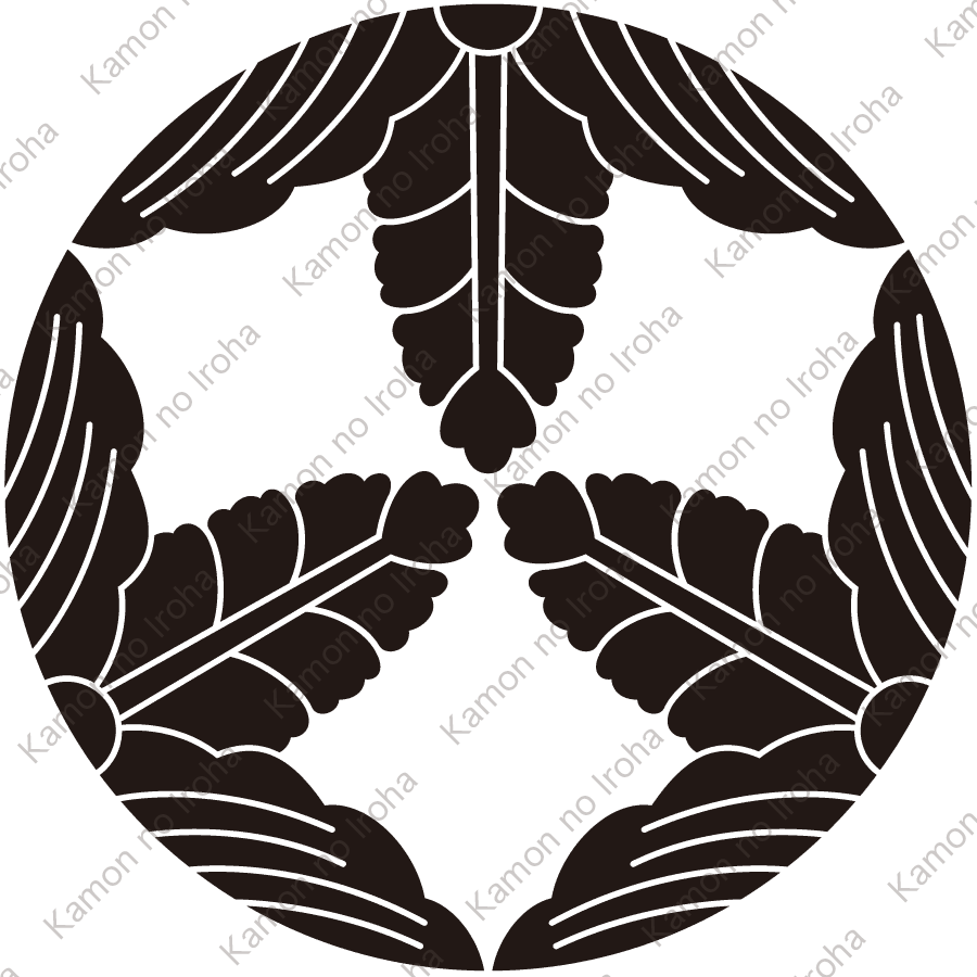 三つ割り花桐紋