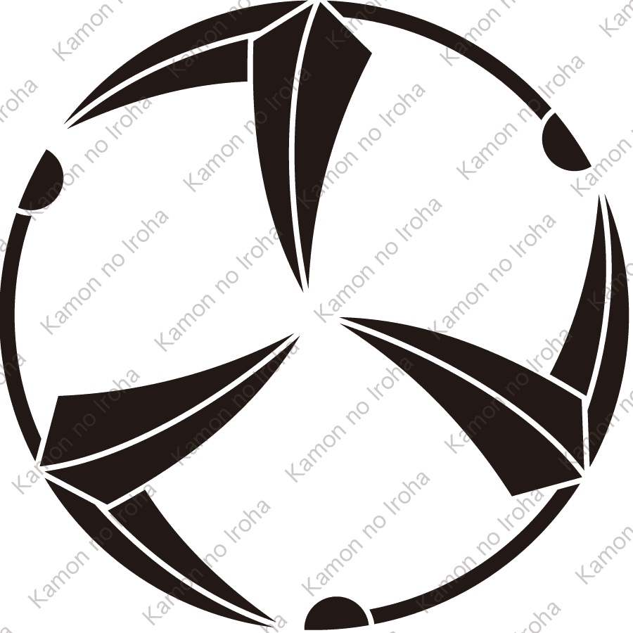三つ割り羽根紋