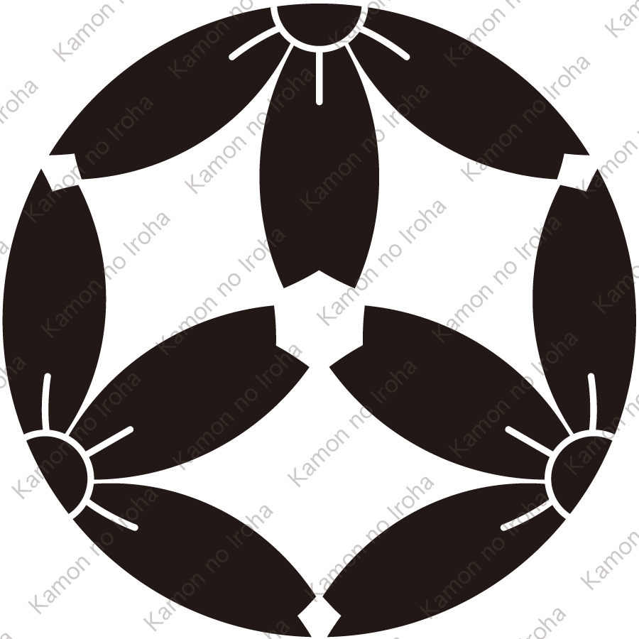 三つ割り細山桜紋