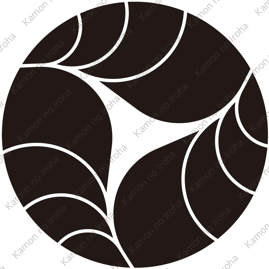 三つ割り宝珠紋