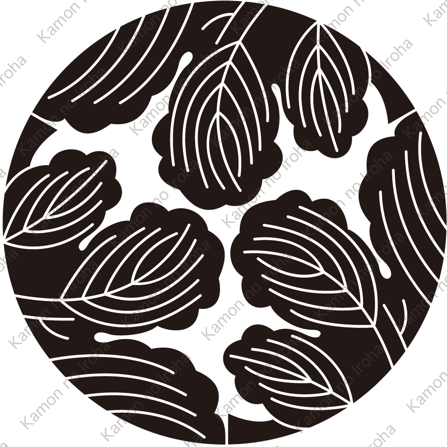 三つ割り梶の葉紋